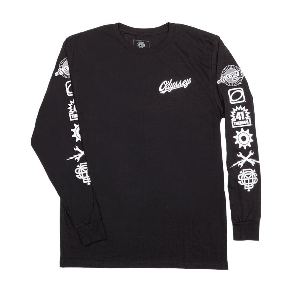 Odyssey BMX History Longsleeve - Schwarz/Weiß S - Bikers Base