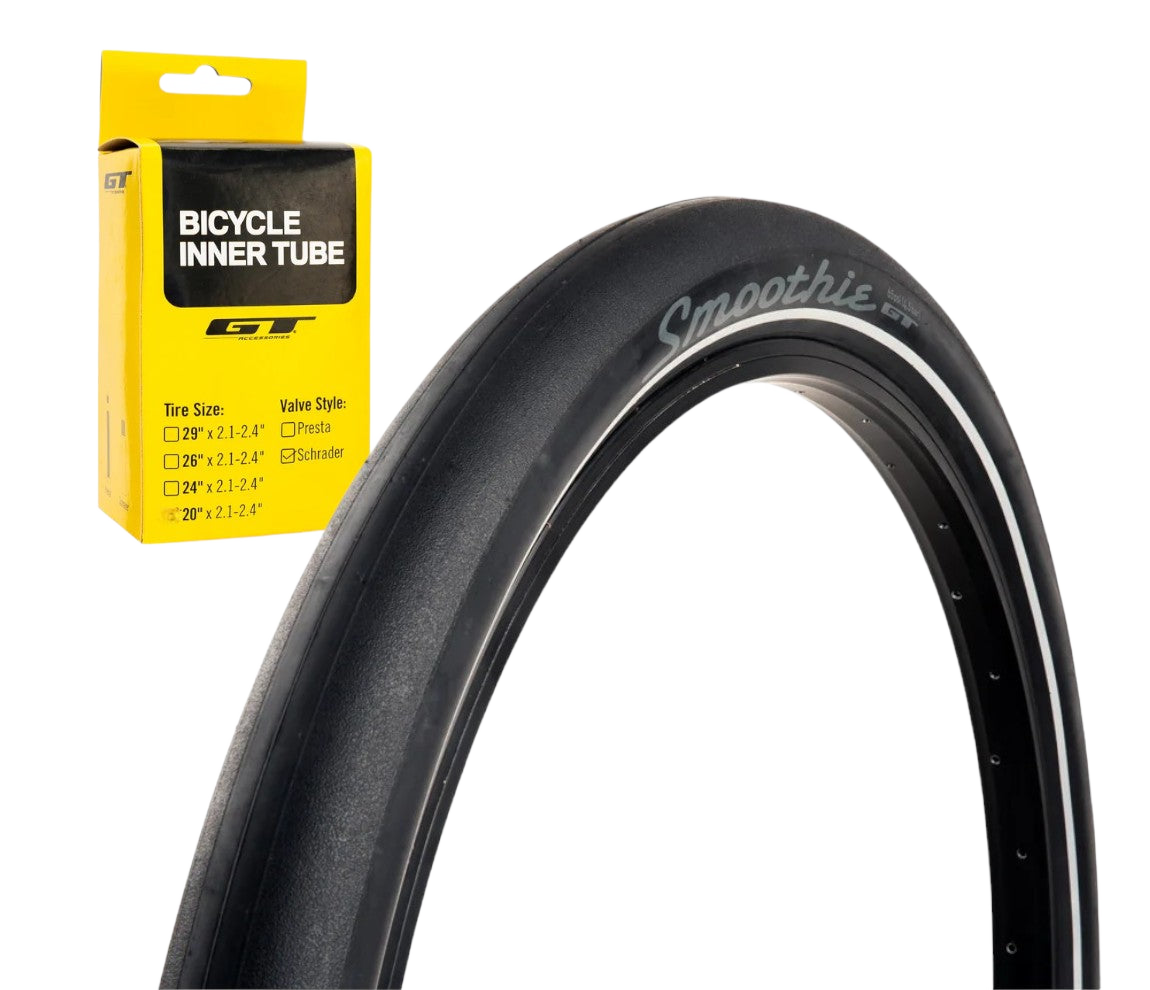 GT Bikes -  GT Bikes Smoothie Thick Slick Reifen + Schlauch Set 29" x 2,5" 64 - 622 - Bikers Base BMX