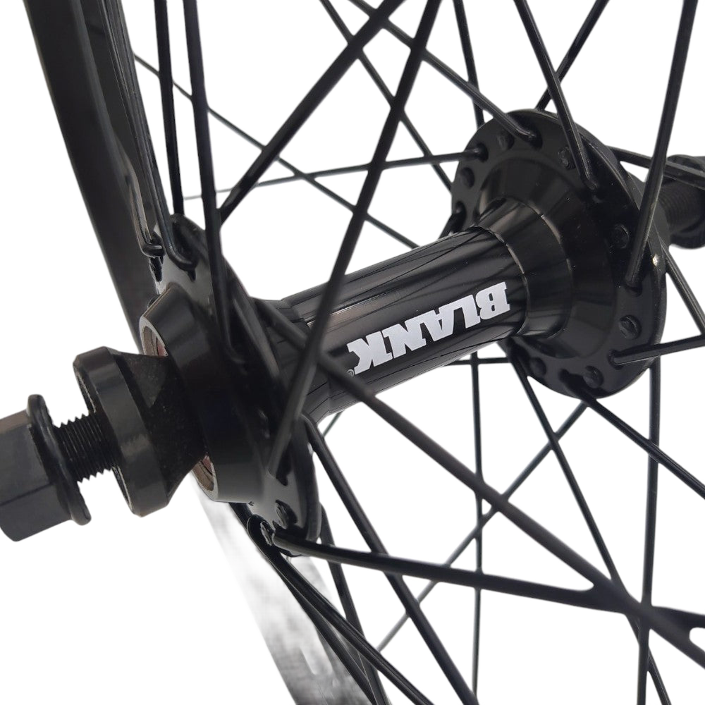 Blank -  Blank 20 Zoll BMX Laufrad Vorne schwarz - Bikers Base BMX