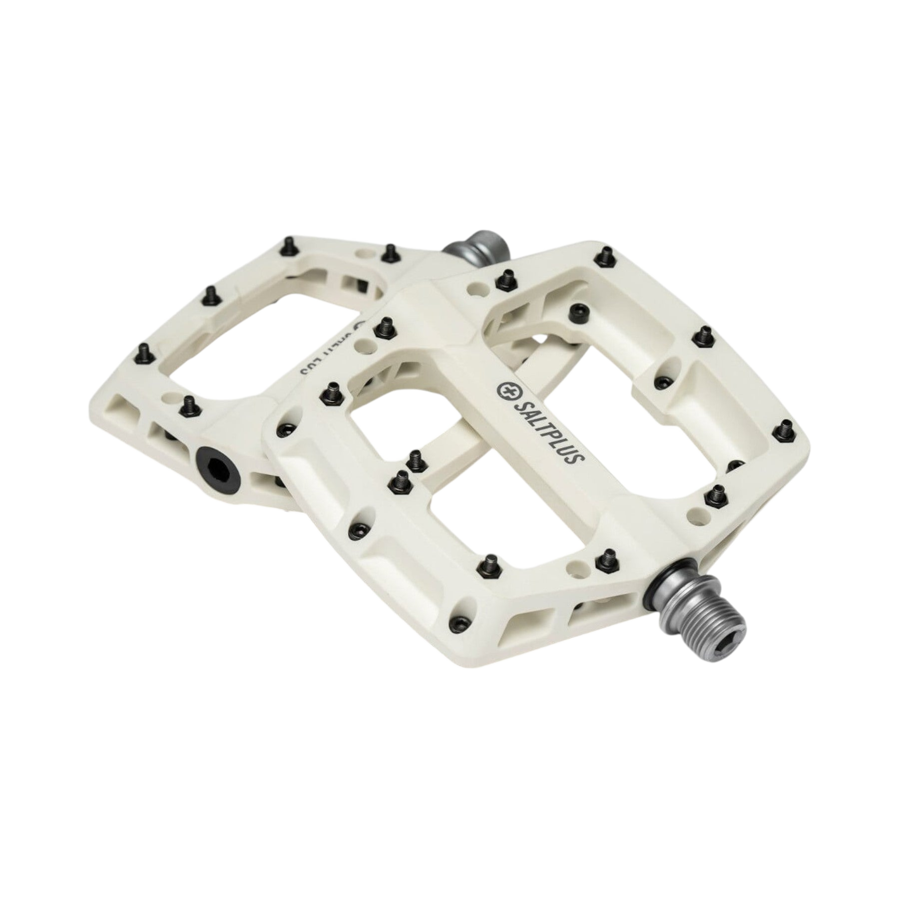 Salt Plus -  SaltPlus HQ PC BMX Pedale Universal Fahrrad 9/16 Zoll Weiß - Bikers Base BMX