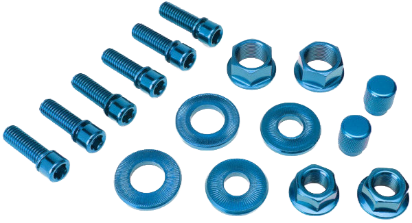 Salt -  Salt BMX Vorbau Schrauben Set Achsmuttern Ventilkappen - bikers-base.myshopify.com