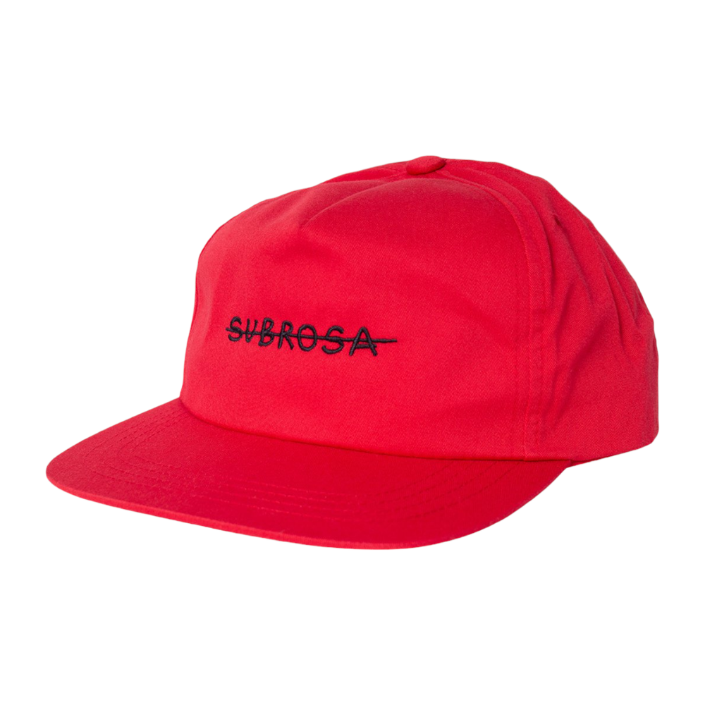 Subrosa Crossed Snapback BMX Kappe Rot - Bikers Base