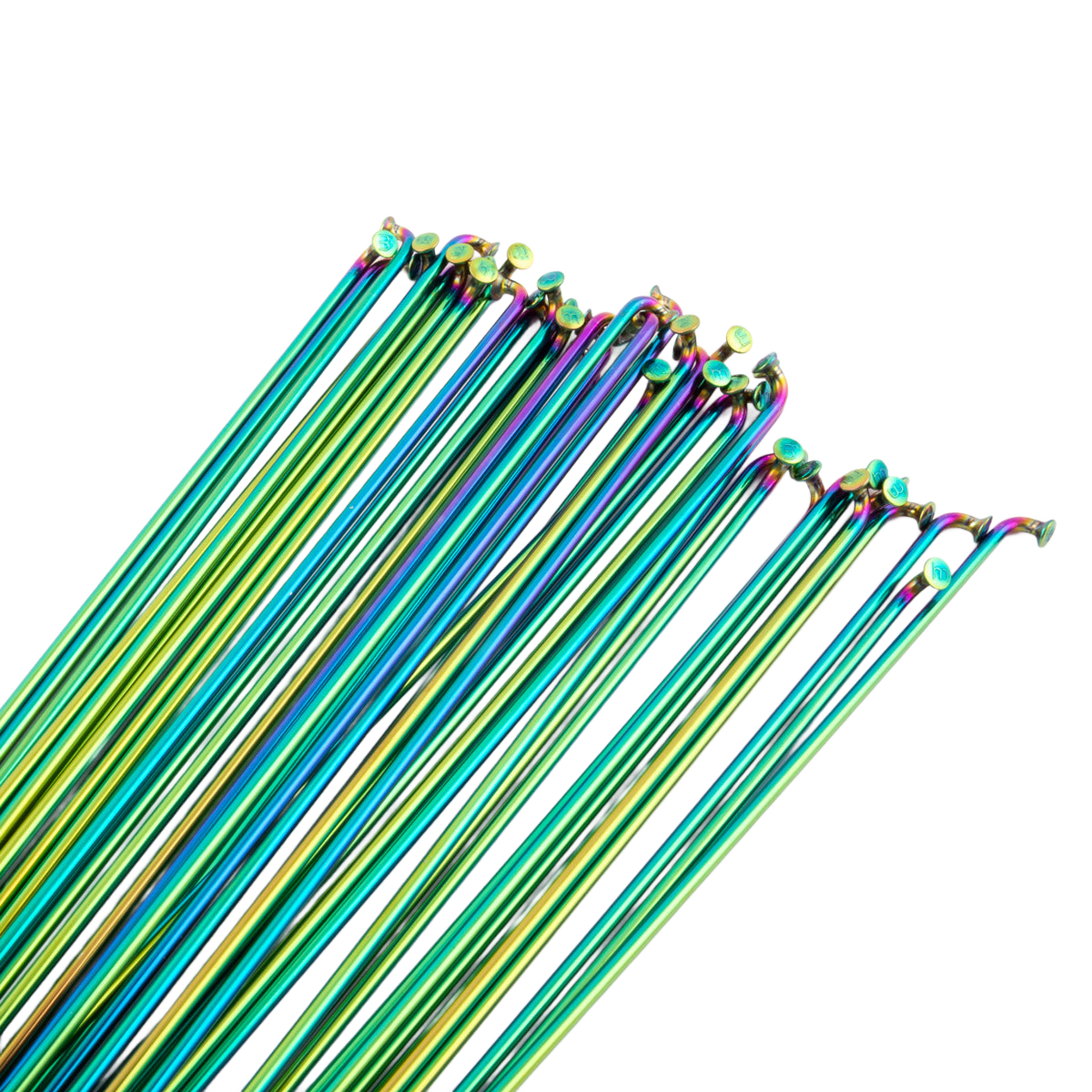 Don Speiche -  Don Speiche ION Grün (Oilslick) Speichen 2.0 / 80 - 300mm inkl. Speichennippel - bikers-base.myshopify.com