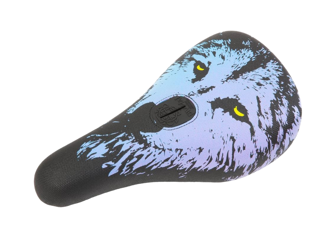 Odyssey Aitken Nightwolf Pivotal BMX Sattel, Blau Lila - Bikers Base