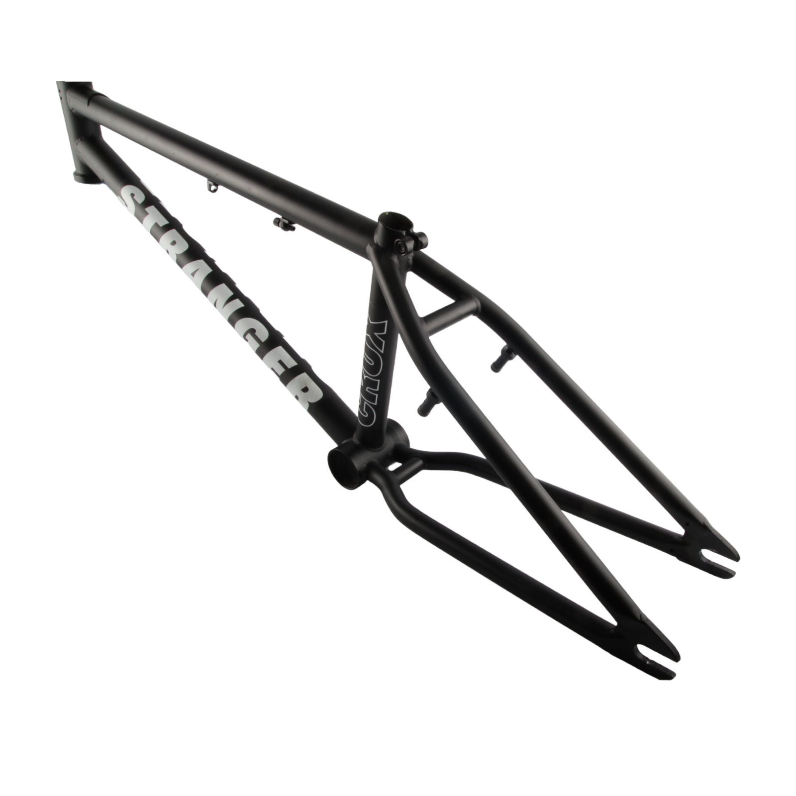 Stranger Crux 20" BMX Rahmen 20 Zoll mit 21" Oberrohr Matt Schwarz - Bikers Base