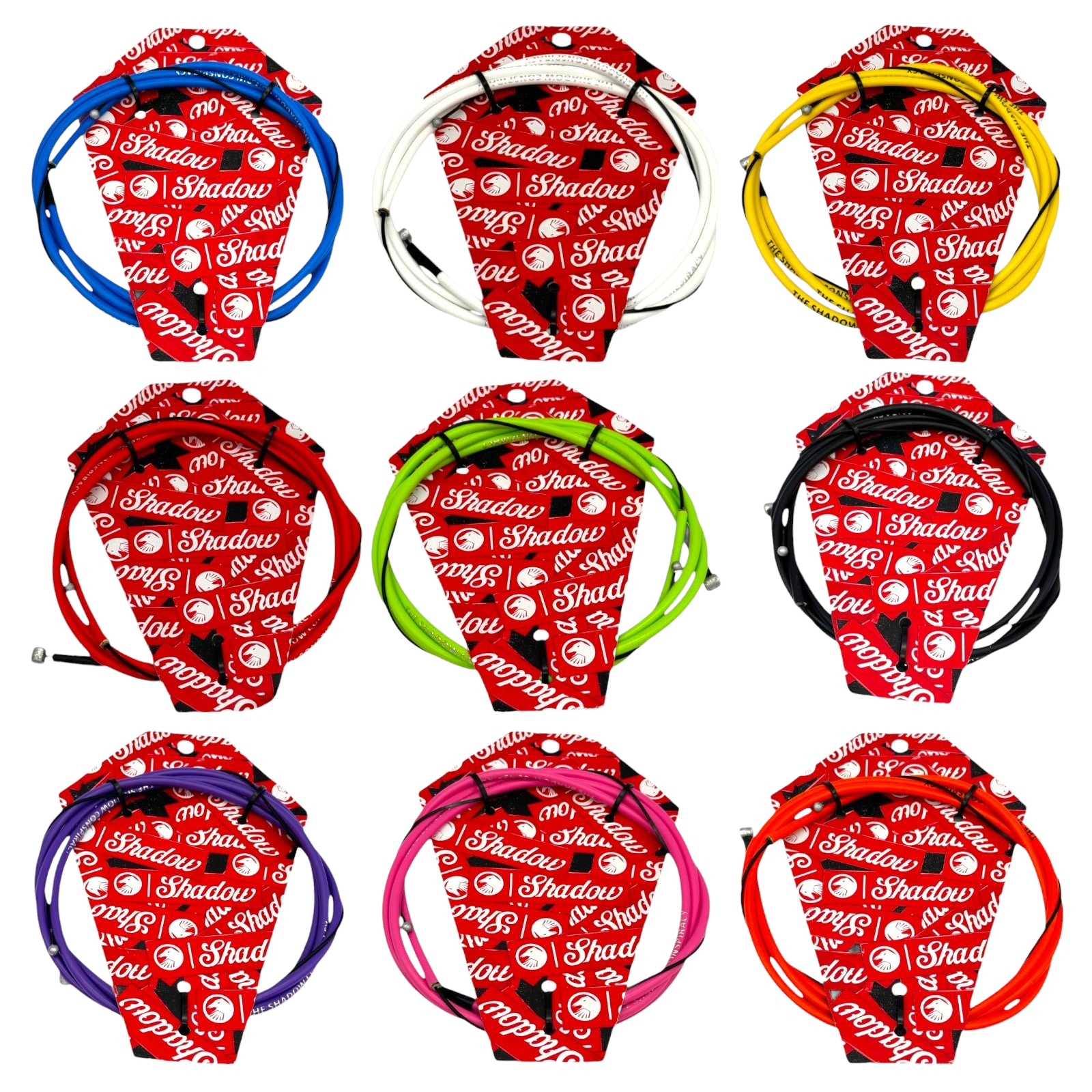 Shadow Linear BMX Bremskabel Rot Blau Lila Gelb Grün Weiß Orange Rosa - Bikers Base