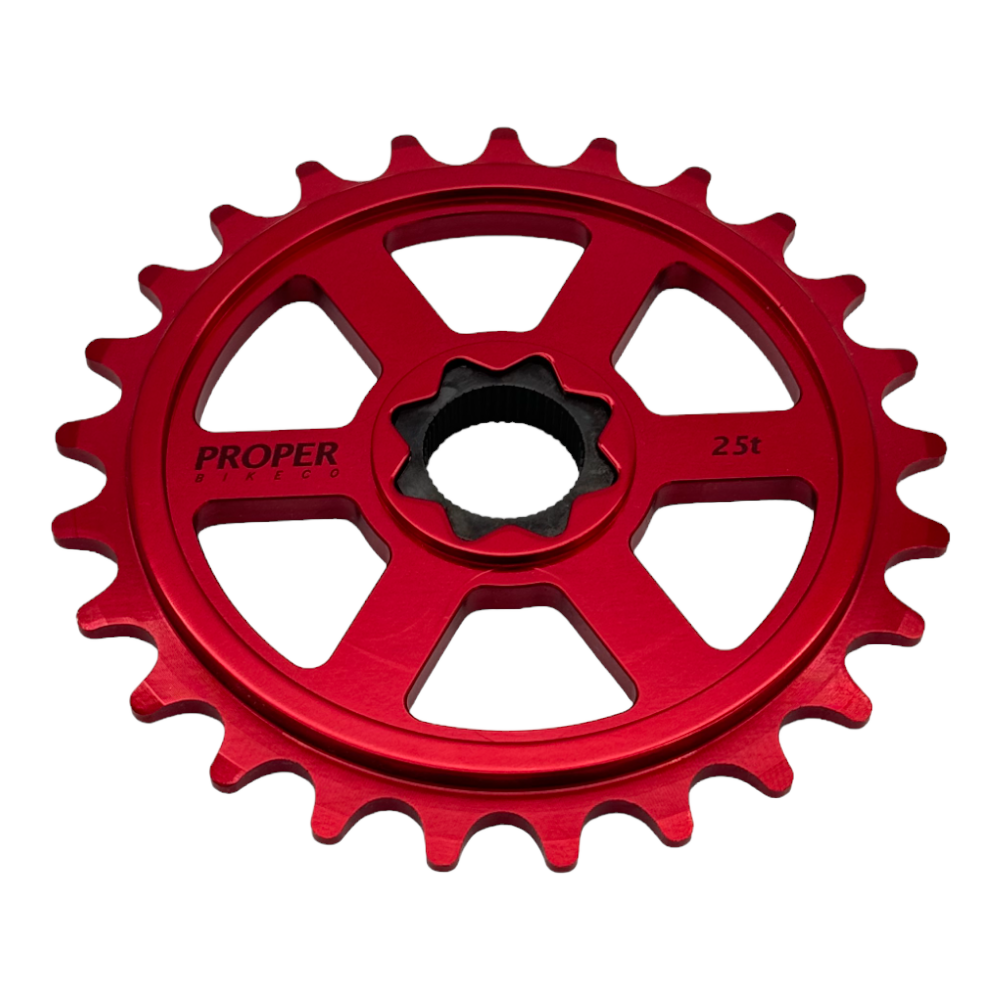 Proper Bikes -  Proper Bike sprocket SplineDrive BMX Kettenblatt Rot / 19mm / 25z - bikers-base.myshopify.com