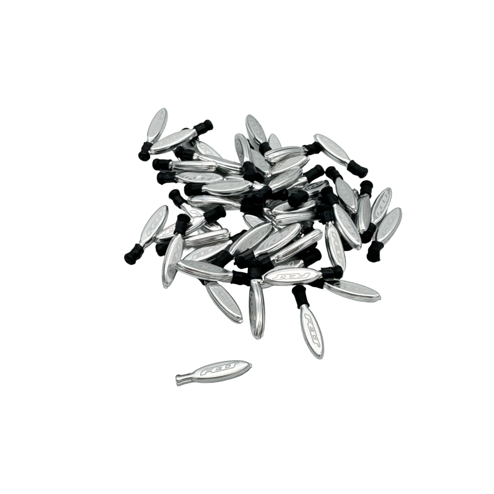 Felt Bremszug Entkappe Alu 10er Pack Schwarz Silber - Bikers Base