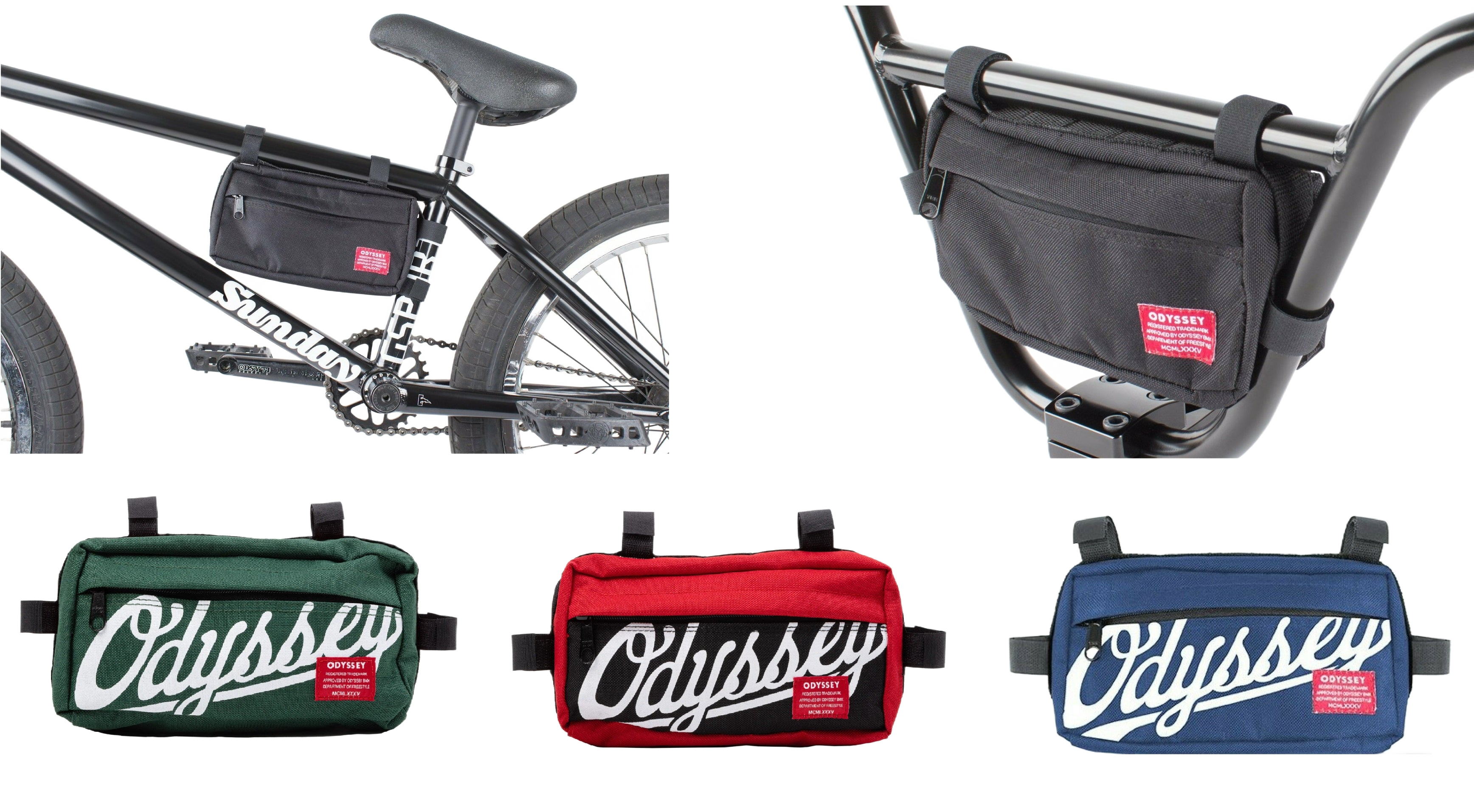 multifunktions fahrradtasche Odyssey "Switch Pack" BMX Gürtel Multi-funktions Fahrrad Tasche Hipbag