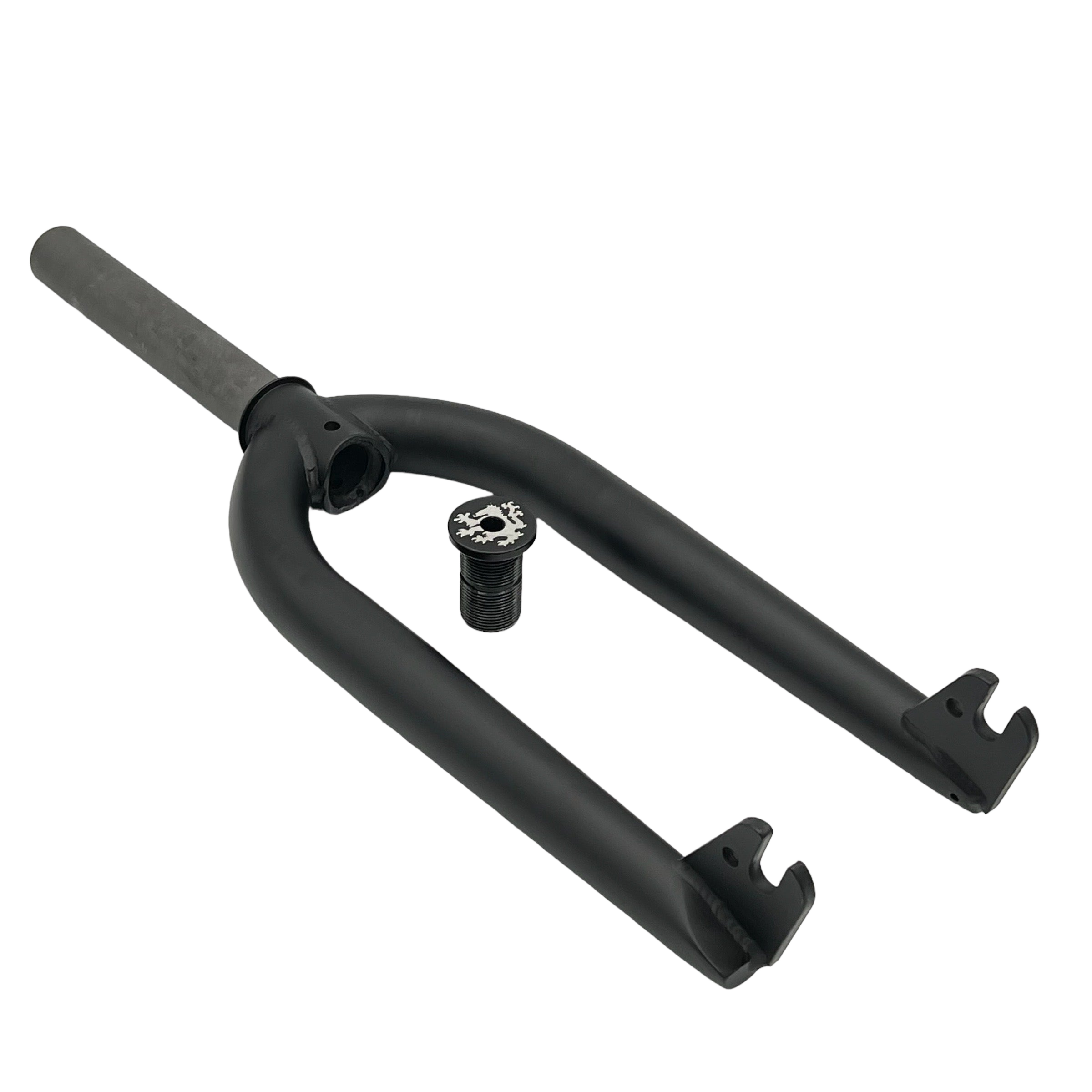 Stranger BMX Gabel matt schwarz 20 Zoll 25mm Vorlauf - Bikers Base