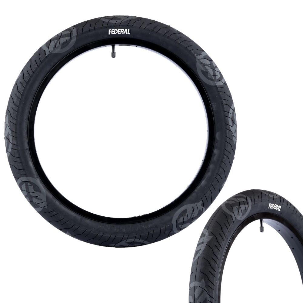 Federal COMMAND LP LOGO BMX Reifen schwarz / grau 20 x 2.4 Zoll Street - Bikers Base