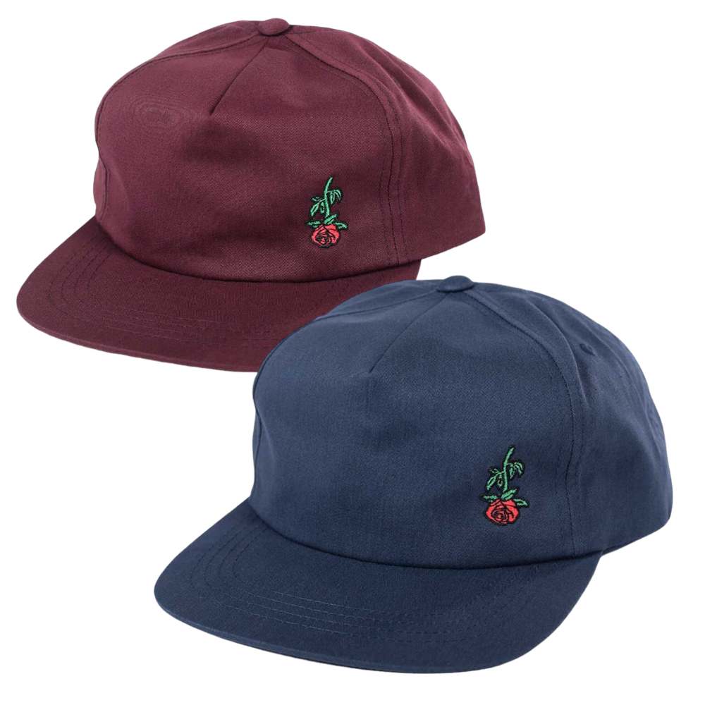 Subrosa Rose Embroidered BMX Kappe - Bikers Base