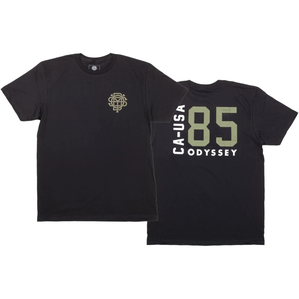 Odyssey -  Odyssey BMX Import T-Shirt Schwarz mit Olive S - Bikers Base BMX