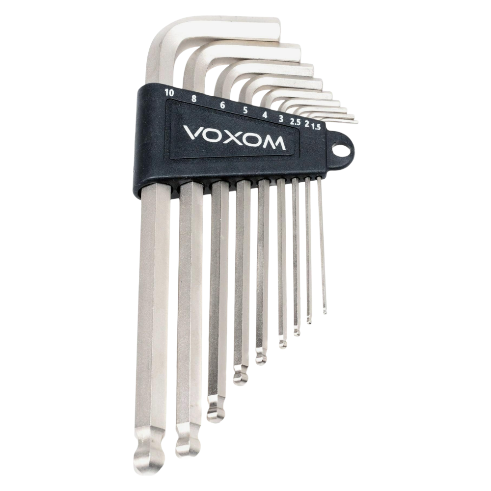 Voxom Innensechskantschlüssel Set WKl5 (1,5/2/2,5/3/4/5/6/8/10) - Bikers Base