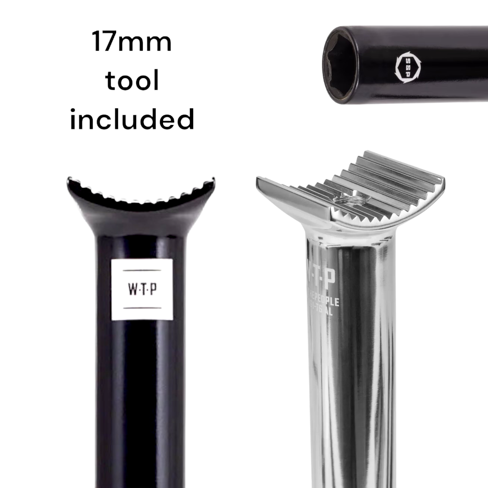 wethepeople Socket Pivotal BMX Sattelstütze 25,4mm WTP inkl. 17mm Tool - Bikers Base