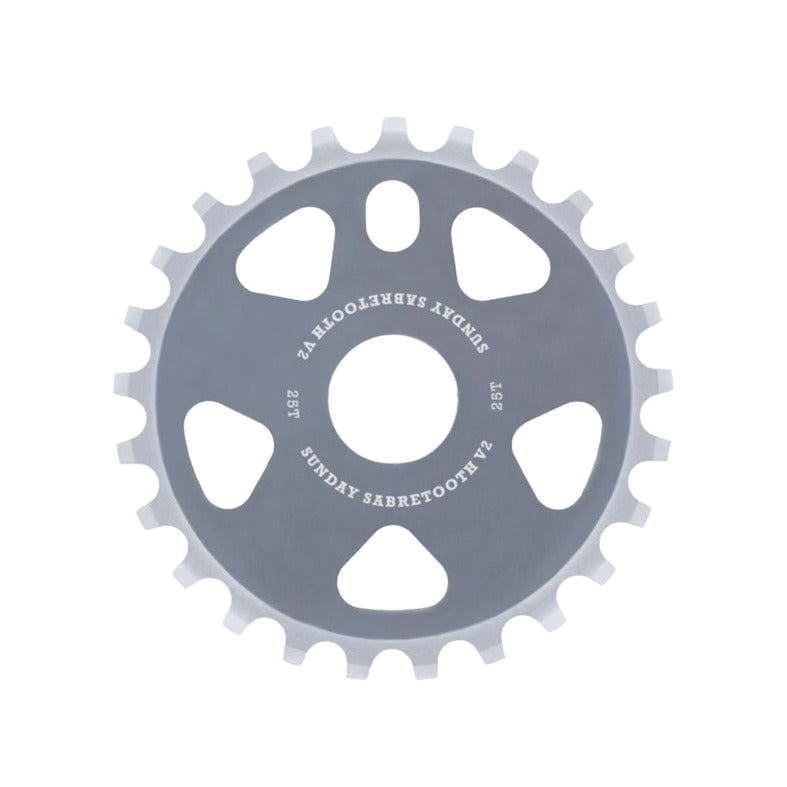 Sunday Sabretooth V2 BMX Kettenblatt 25T Silber - Bikers Base