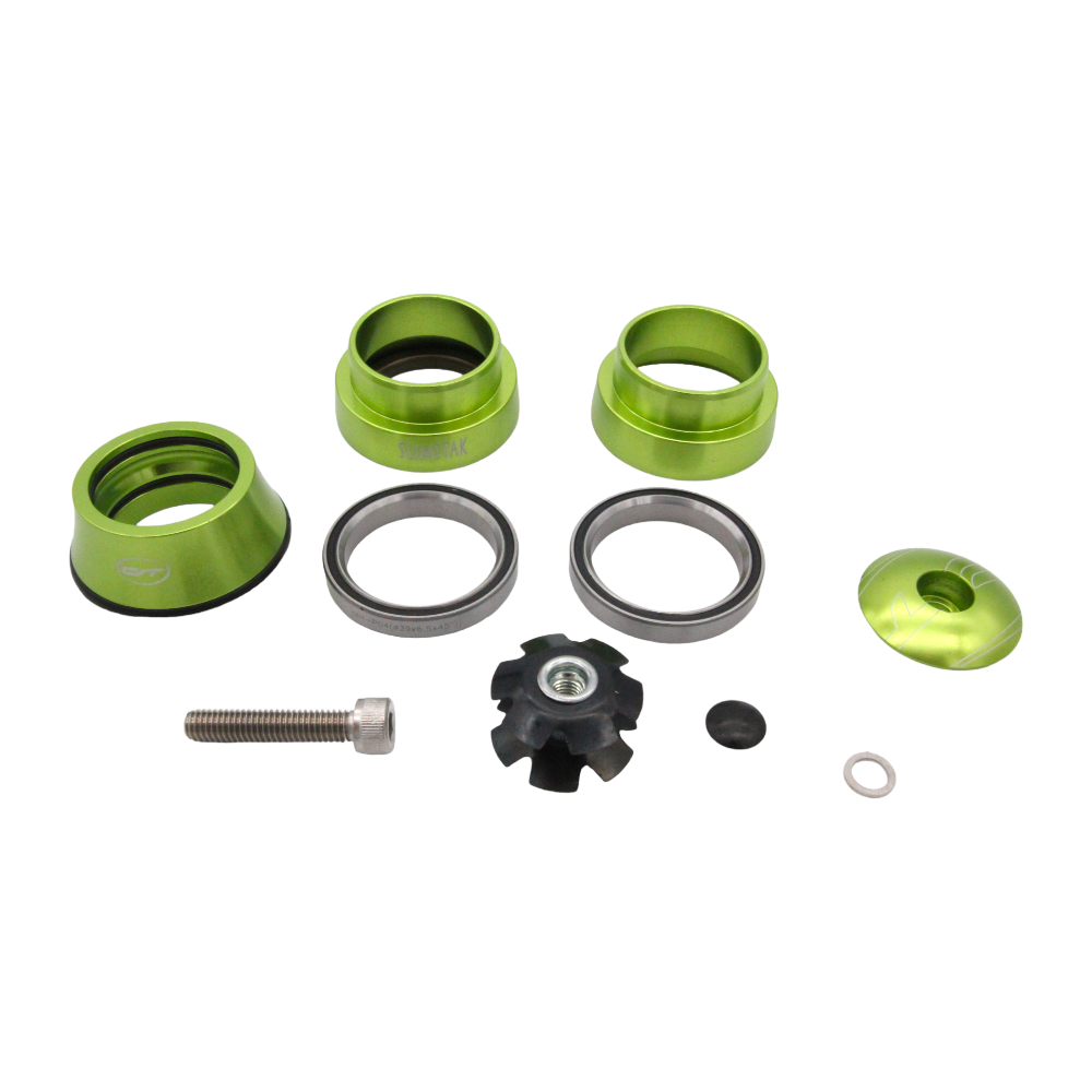 Contec -  CONTEC Steuersatz AHS-40 Select 1 1/8 Zoll Grün Alu EC39/28,6 EC39/31 #33 - bikers-base.myshopify.com