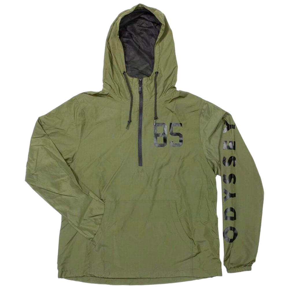 Odyssey BMX Franchise Windbreaker Jacke - Olive/Schwarz - Bikers Base