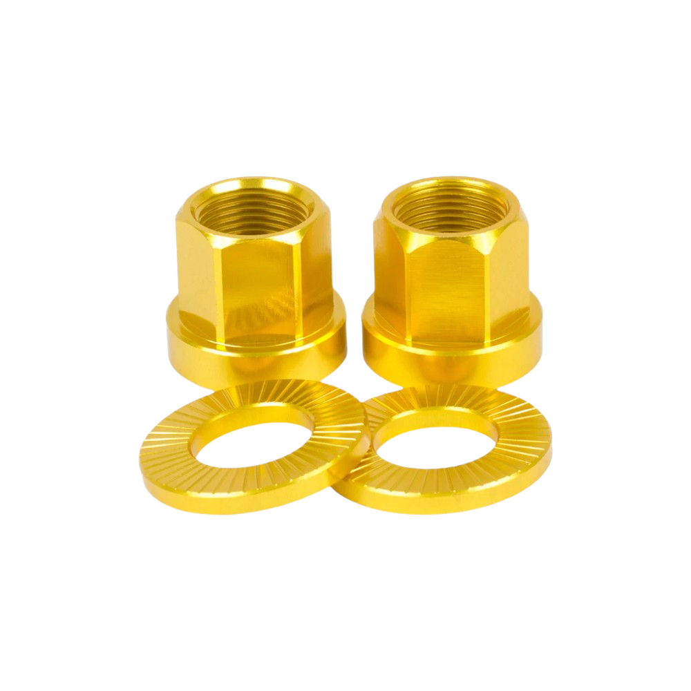 Shadow BMX Alu Achsmuttern + Unterlegscheiben Hub Nuts Universell - Bikers Base