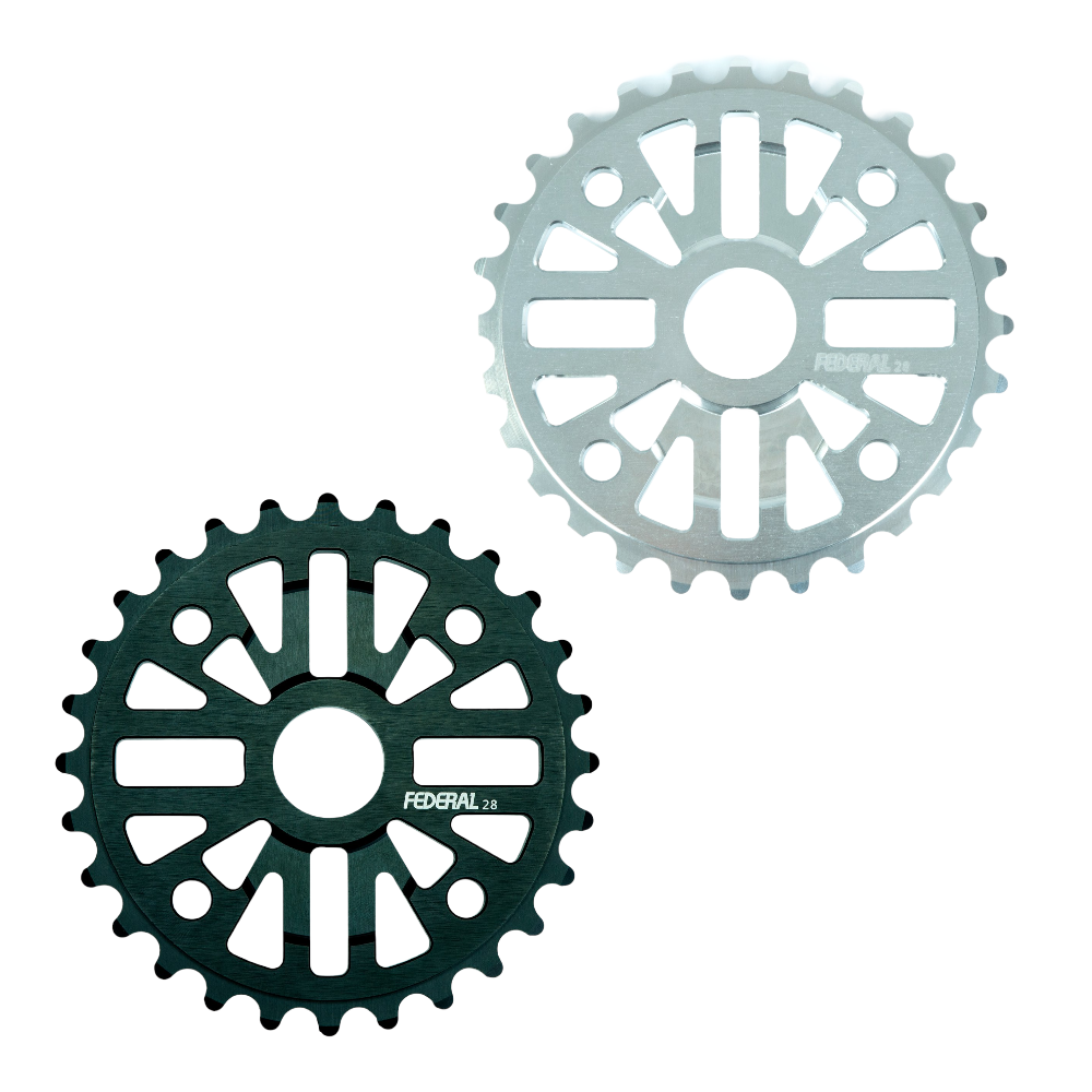 Federal COMMAND BMX Kettenblatt 25T + 28T Schwarz / Silber - Bikers Base