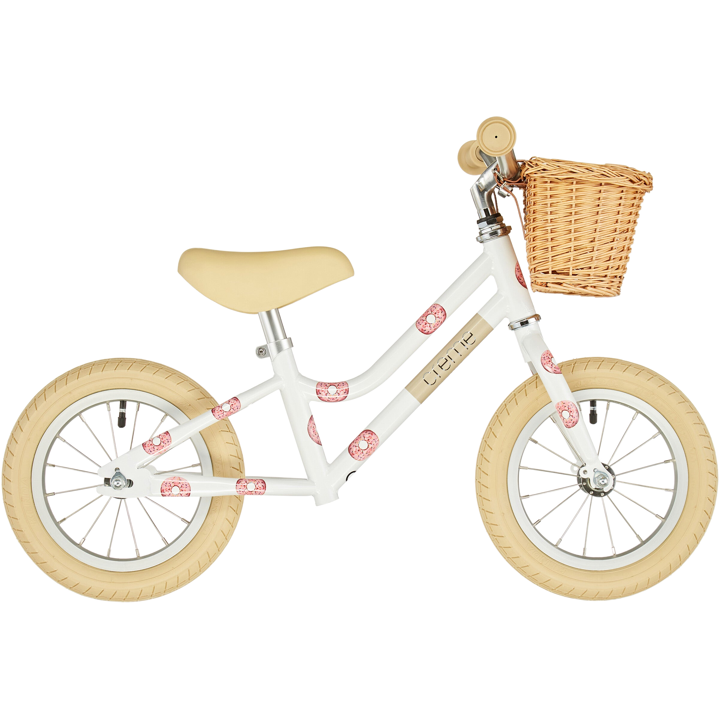 Creme Mia Lernlaufrad 12 Zoll Kinder Laufrad so special Donut Kids Push Bike - Bikers Base