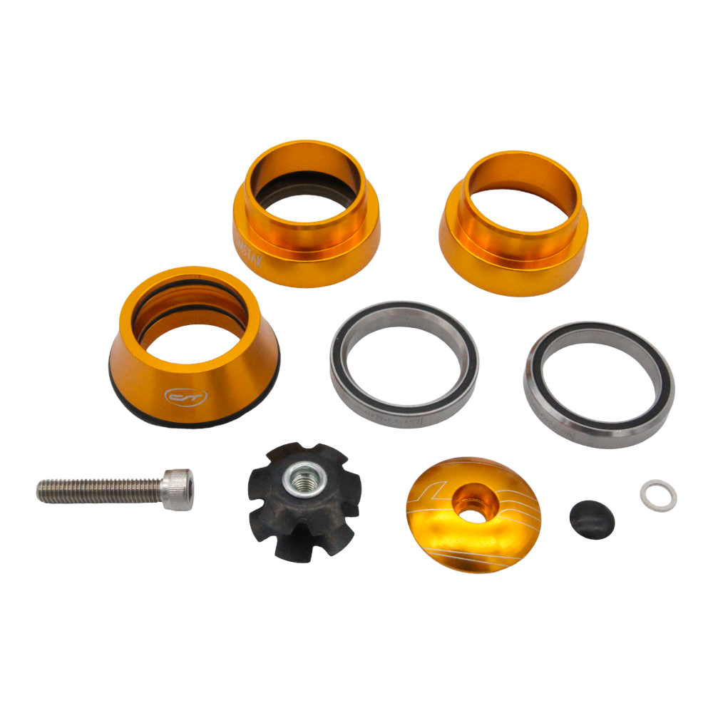 CONTEC Steuersatz AHS-40 Select 1 1/8 Zoll Orange Alu EC39/28,6 EC39/31 #32 - Bikers Base