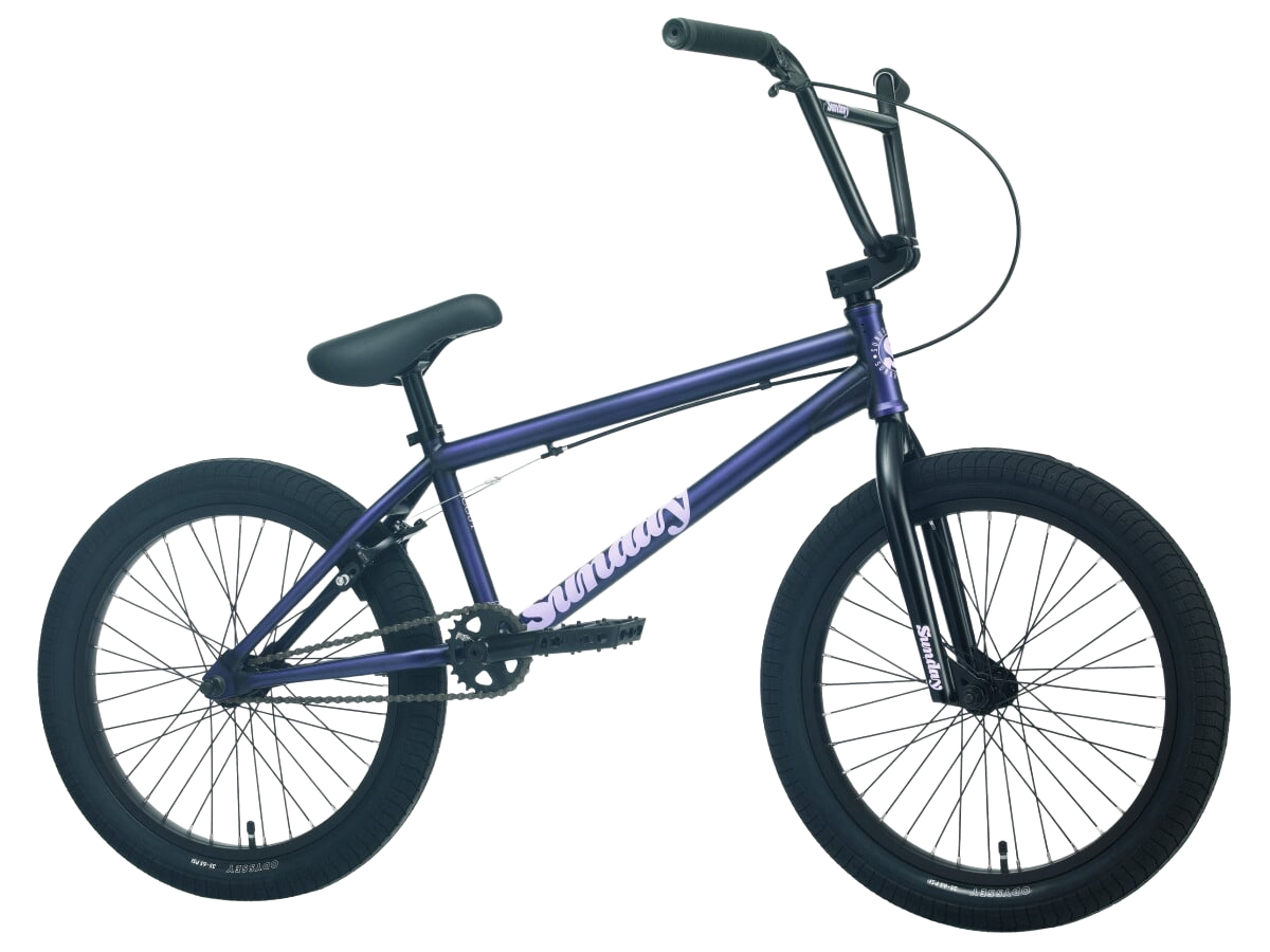 Sunday Scout 20 Zoll BMX Rad 20.75 Zoll Oberrohr, Matte Trans Purple - Bikers Base