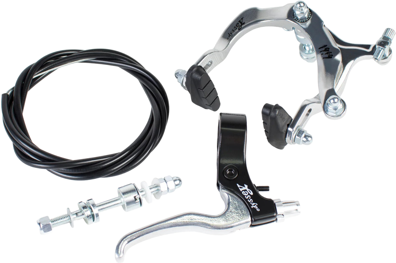 Odyssey BMX 1999 Caliper Seitenzug BMX Bremse Set silber Singlespeed Rennrad - Bikers Base