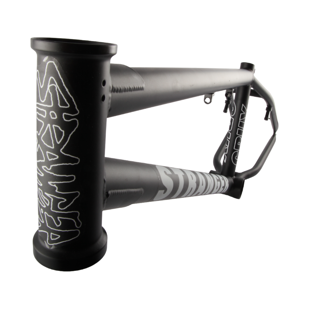 Stranger Crux 20" BMX Rahmen 20 Zoll mit 21" Oberrohr Matt Schwarz - Bikers Base