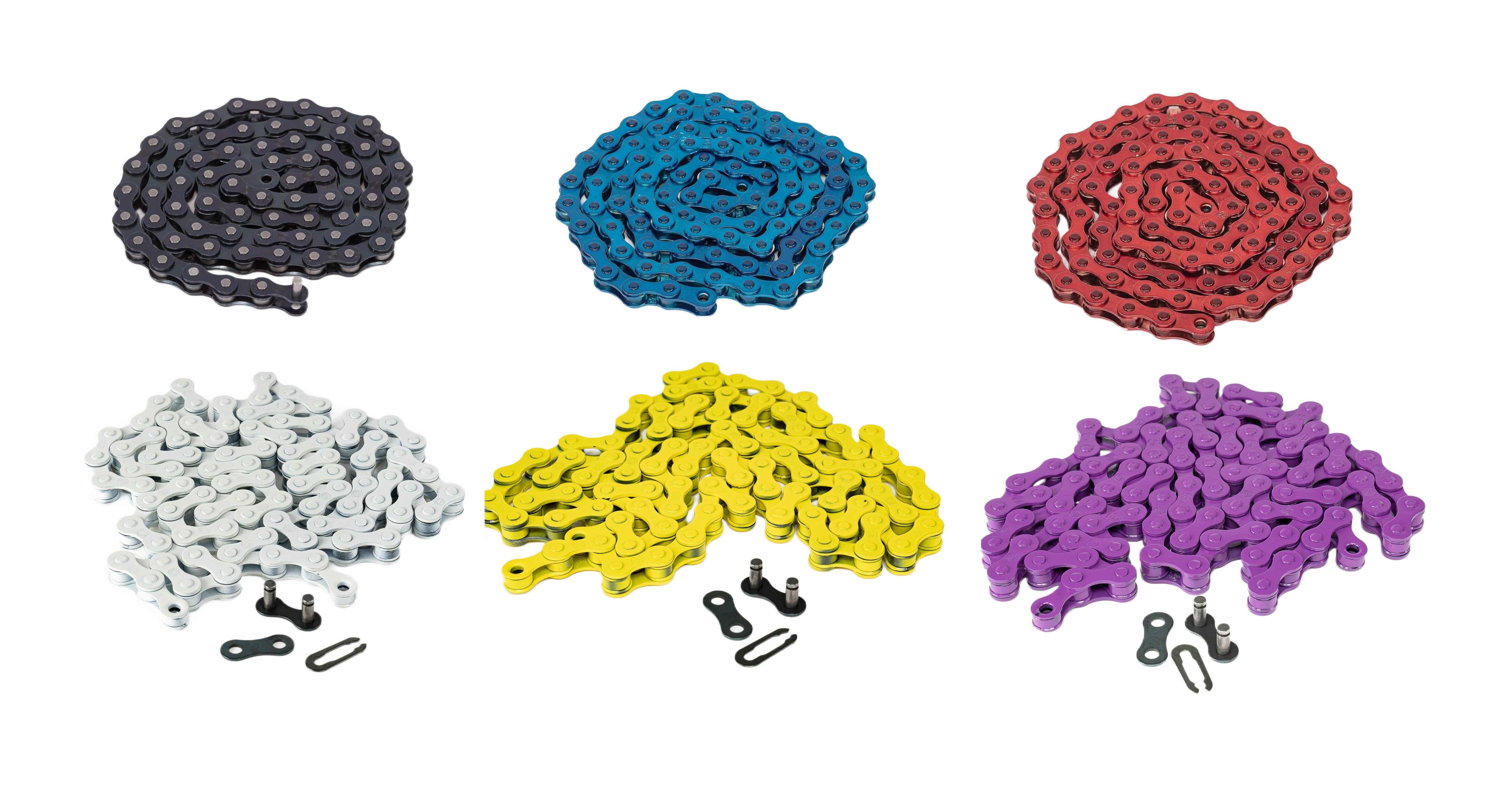 Salt -  Salt BMX Kette Traction 410 1/2 x 1/8 Rot Blau Schwarz Lila Weiß Gelb - bikers-base.myshopify.com