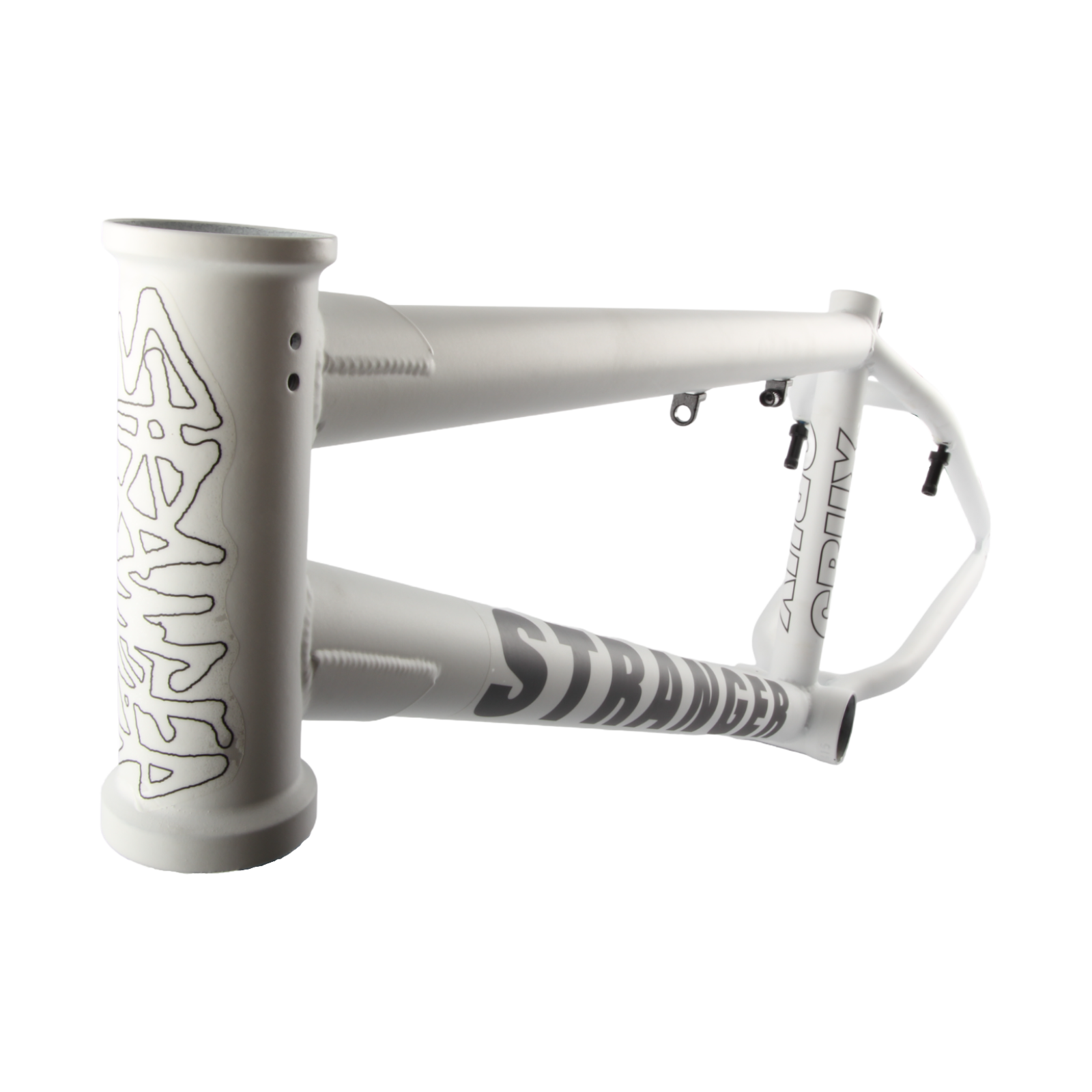 Stranger Crux 20" BMX Rahmen 20 Zoll mit 21" Oberrohr Matt Weiß - Bikers Base