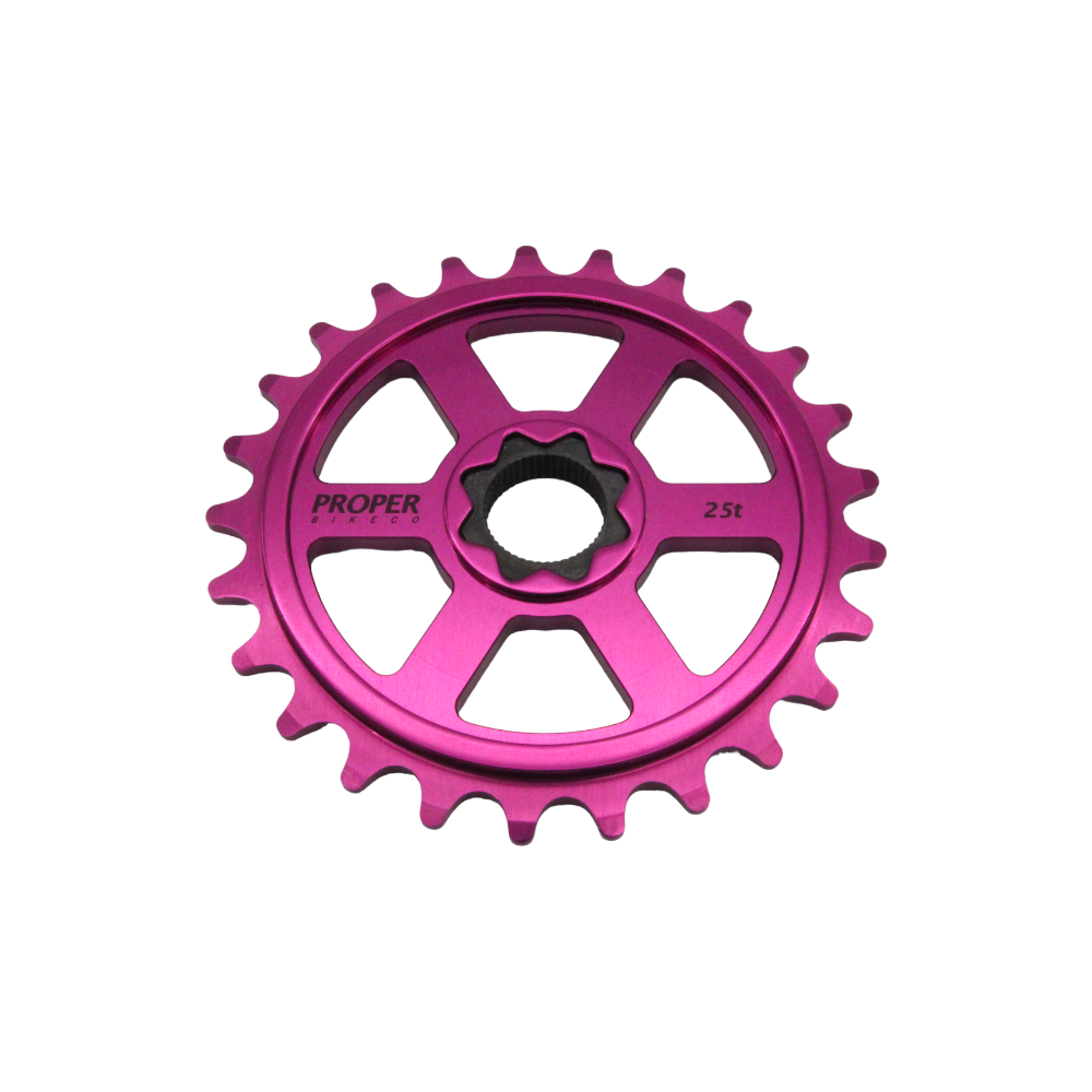 Proper Bike sprocket SplineDrive BMX Kettenblatt Lila / 19mm / 25z - Bikers Base