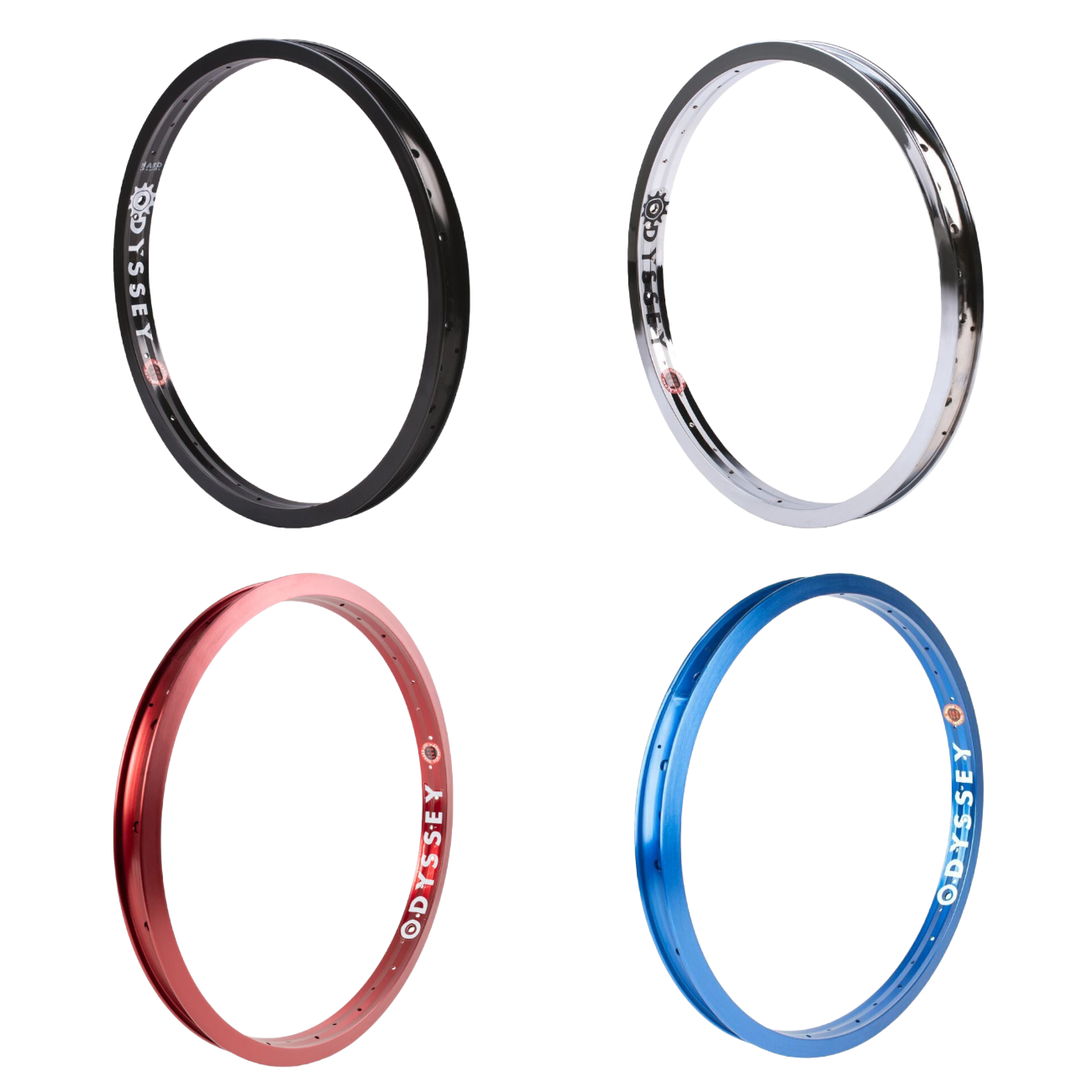 Odyssey Hazard Lite 20 Zoll BMX Felge Schwarz Chrom Rot Blau - Bikers Base