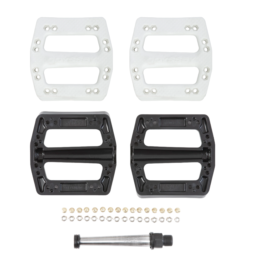 Odyssey OG BMX Pedale Sandwich PC Zubehör Pedalkörper Achse Pins - Bikers Base