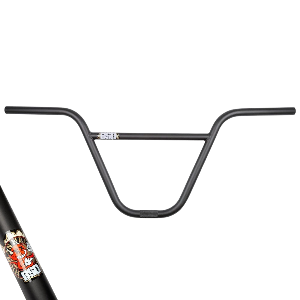 BSD High as Hell BMX Lenker matt black 2-teilig 29.5" Ø 22.2mm 10.5" - Bikers Base