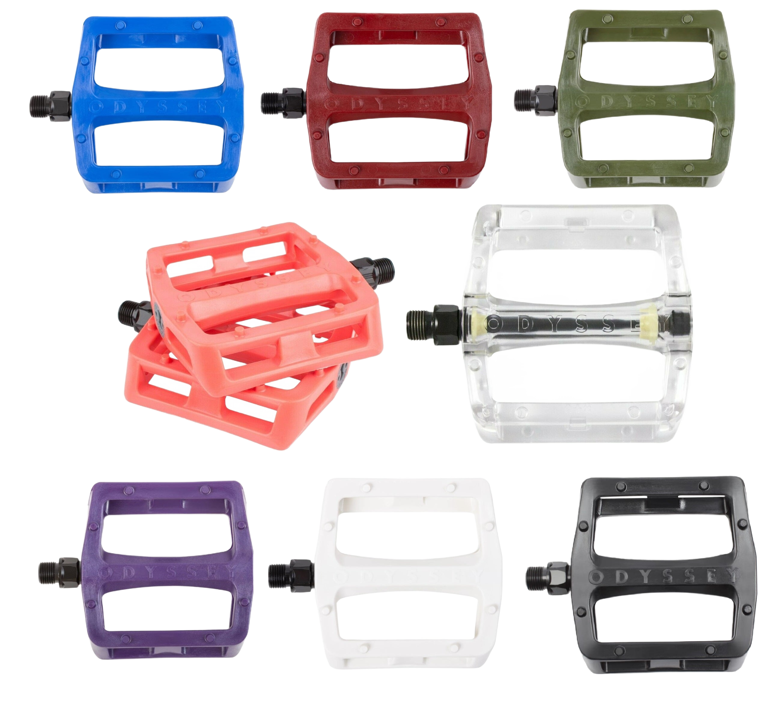 Odyssey -  Odyssey Grandstand V2 PC BMX Pedale 9/16 Zoll - Bikers Base BMX