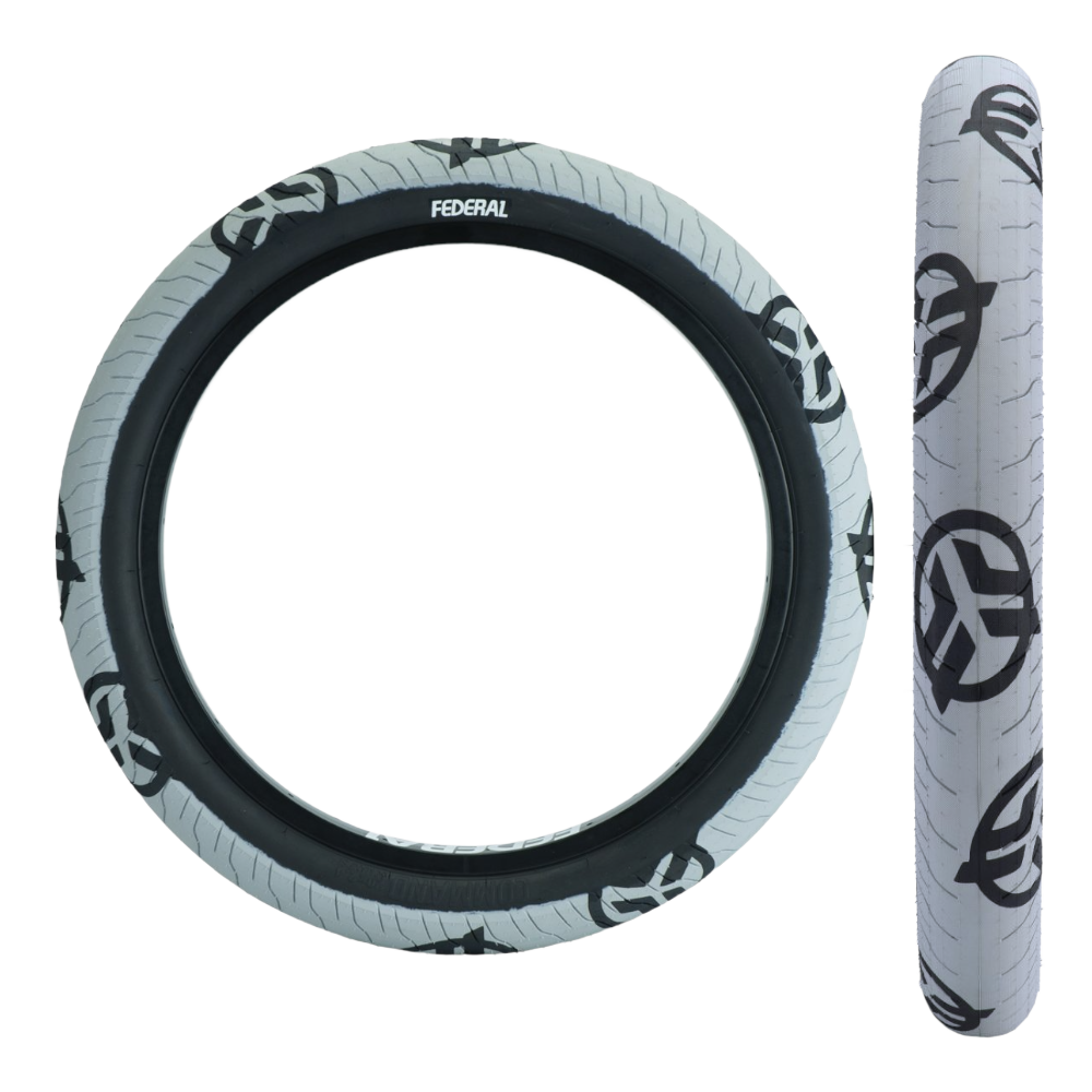Federal COMMAND LP LOGO BMX Reifen grau / schwarz 20 x 2.4 Zoll Street - Bikers Base