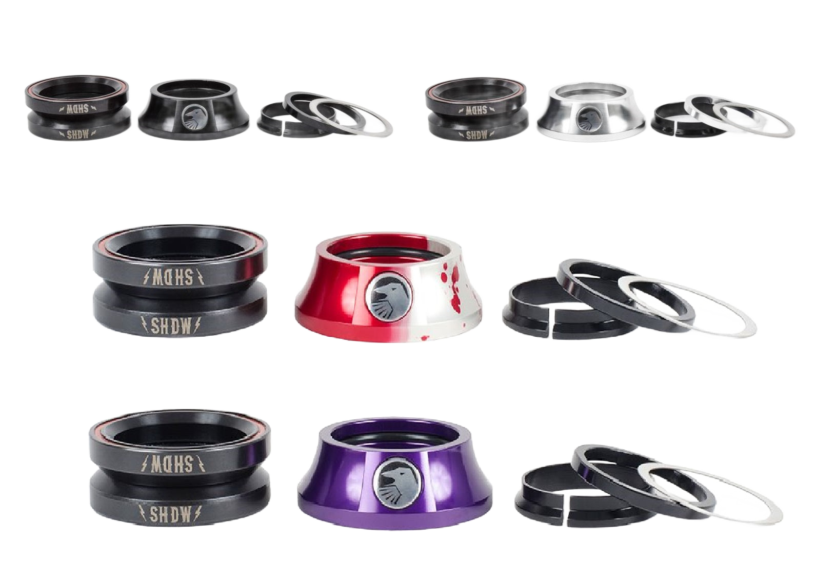 Shadow Stacked Integrated Headset BMX Steuersatz - Bikers Base