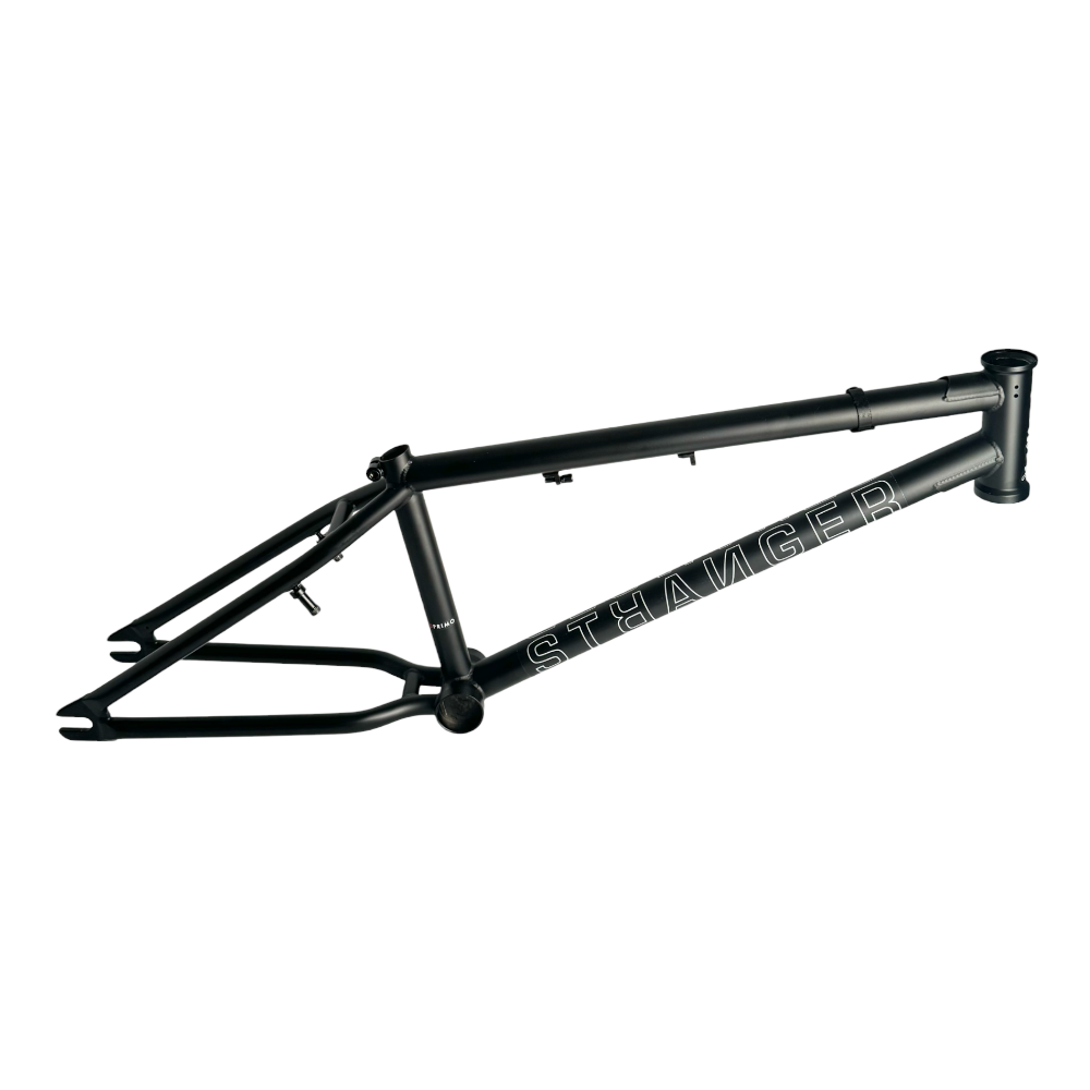 Stranger Level 20" BMX Rahmen 20 Zoll mit 20,75" Oberrohr Matt Schwarz - Bikers Base