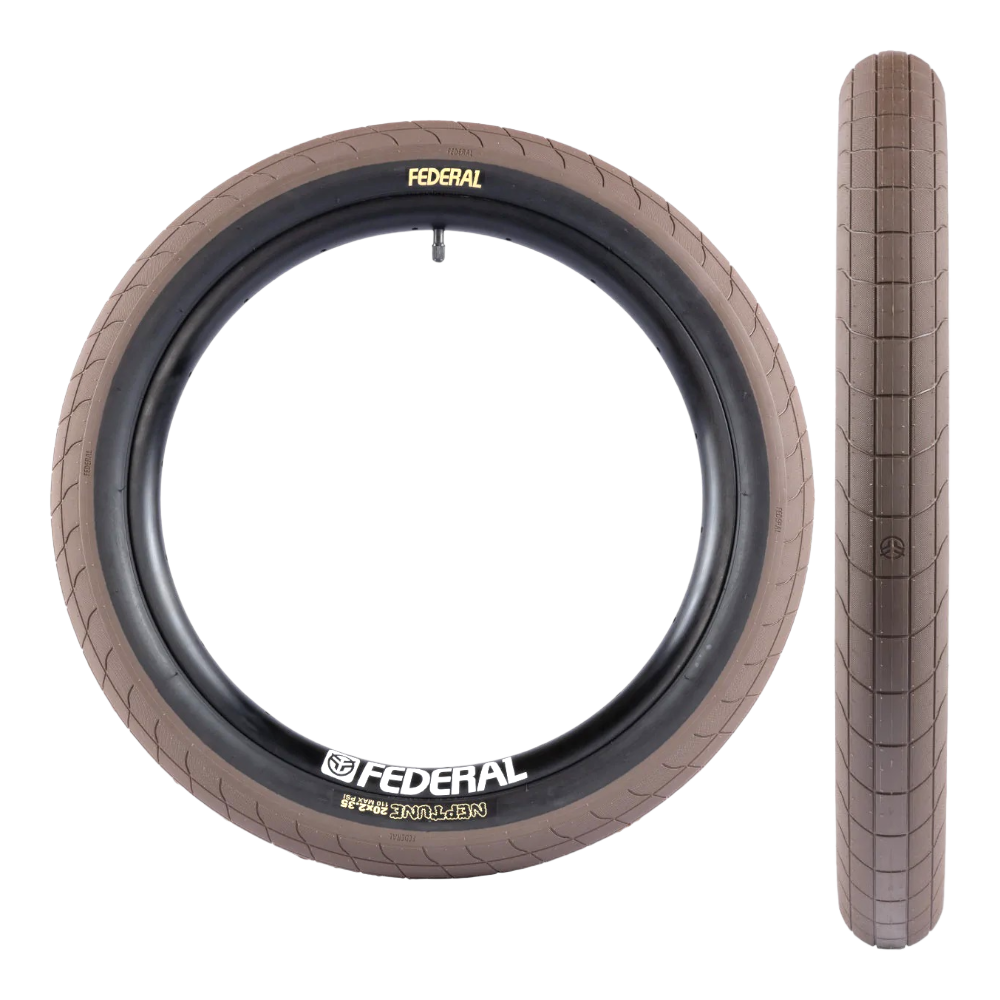 Federal -  Federal NEPTUNE BMX Reifen braun / schwarz 20 x 2.35 Zoll Street 110psi - Bikers Base BMX