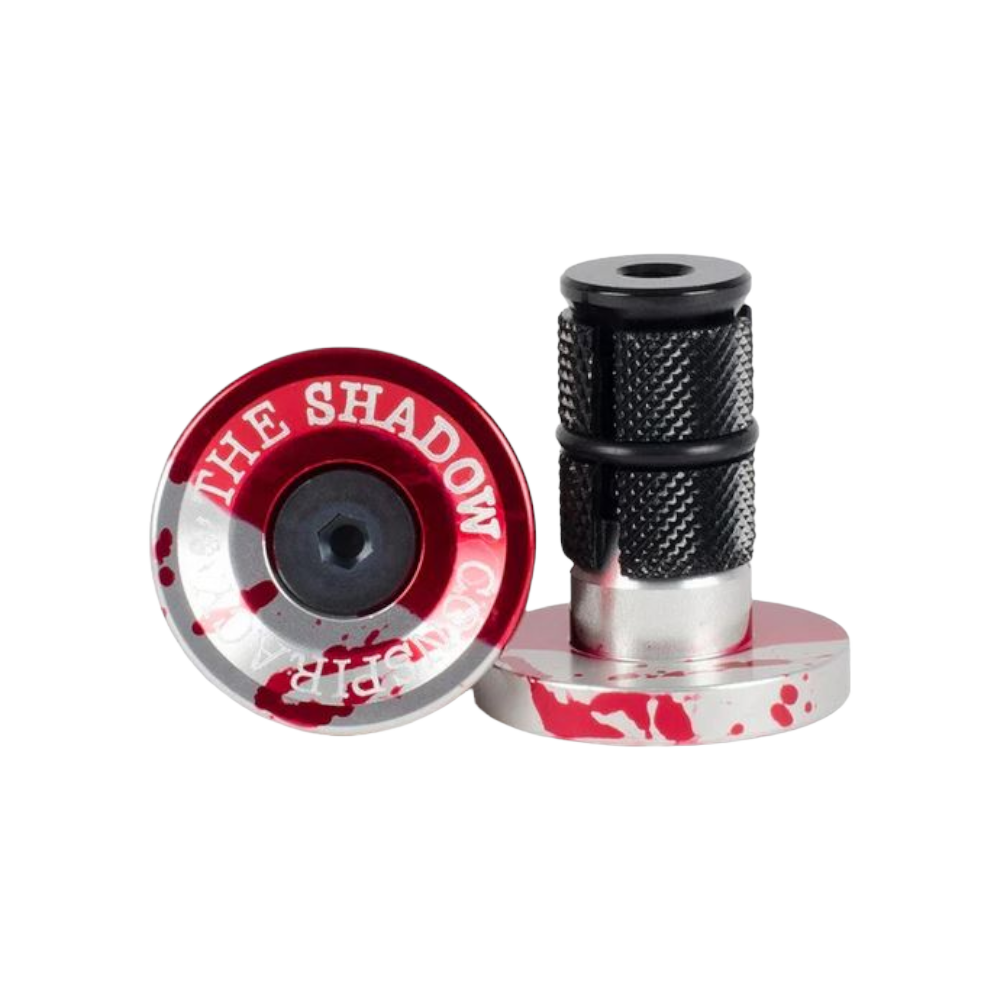Shadow Deadbolt BMX Barends Lenkerenden Aluminium schraubbar Crimson Rain - Bikers Base