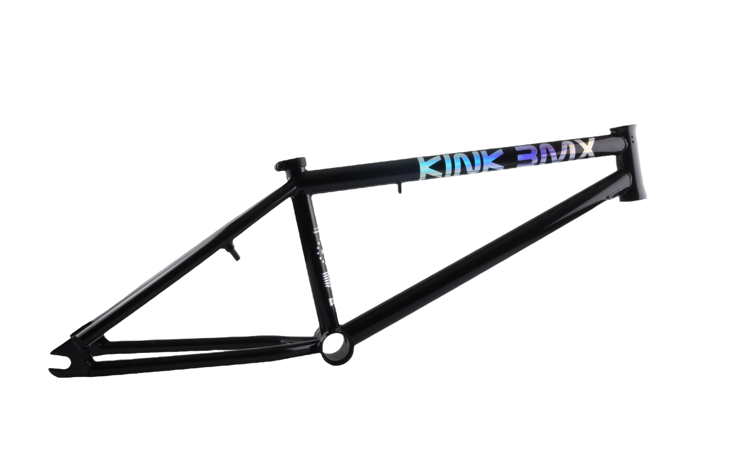 Kink Launch BMX Rahmen 20 Zoll mit 20.25" Oberrohr gloss iridescent black - Bikers Base