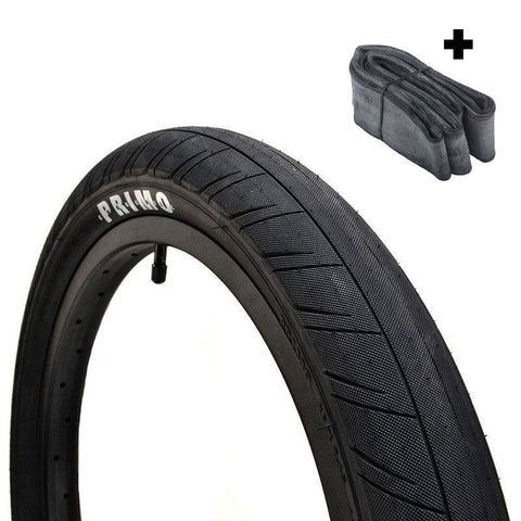Primo Churchill BMX Reifen + Schlauch Set schwarz 20 x 2.45 Zoll 66-406 (8282612891912)