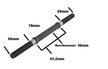 Proper Male BMX Achse 10mm für Vorne Cr-Mo Male Axle Front (8024073404680)