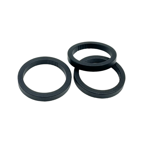 3xAlu Spacer 5mm Matt Schwarz 1 1/8 Zoll für Steuersatz BMX MTB Touring Race (8451342369032)