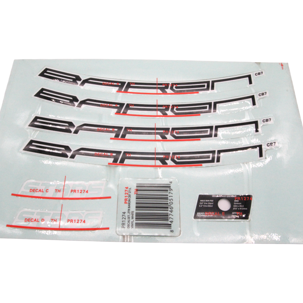 Stan's NoTubes Laufrad Aufkleberset ZTR Baron CB7 - Bikers Base