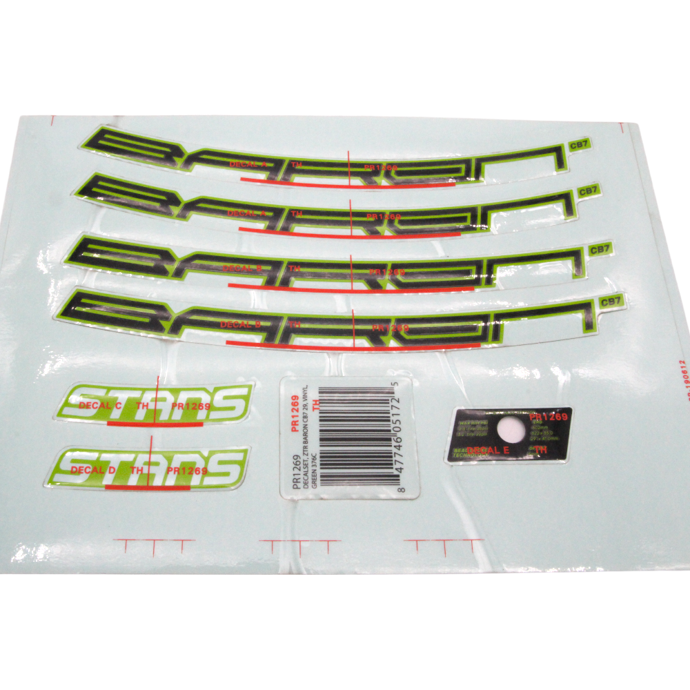 Stan's NoTubes Laufrad Aufkleberset ZTR Baron CB7 - Bikers Base