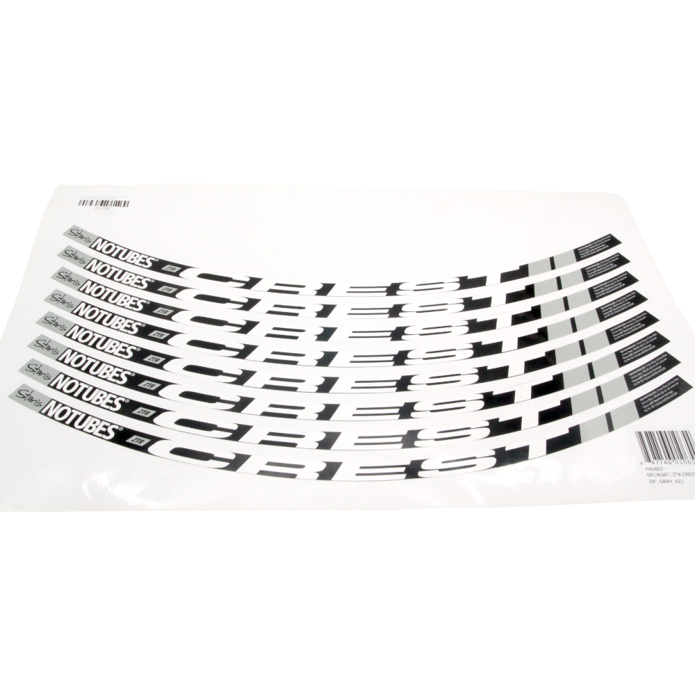 Stan's NoTubes Sticker ZTR Crest 29" Laufradsatz Aufkleber grau - Bikers Base