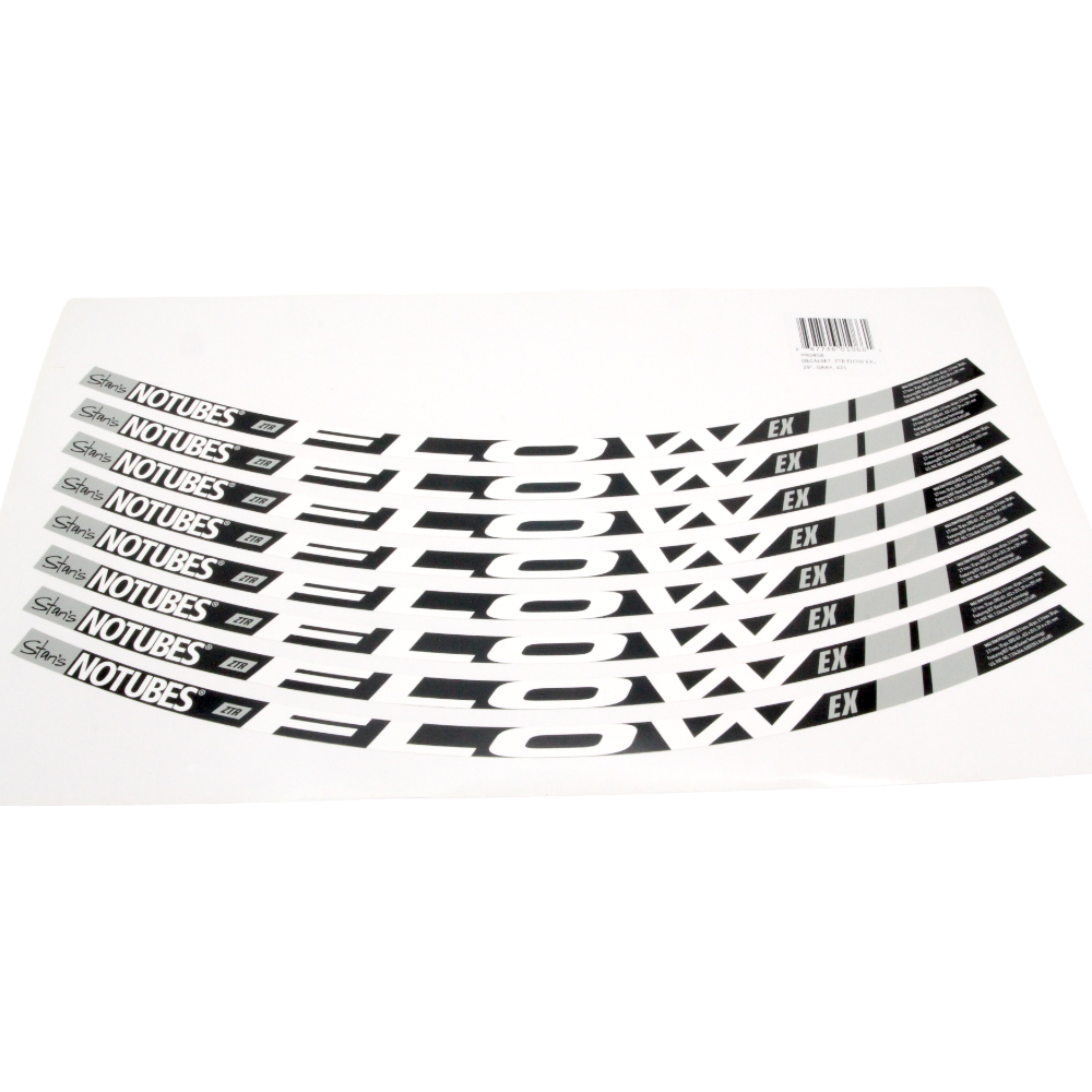 Stan's NoTubes NOTUBES Sticker ZTR Flow EX 29" grau Laufradsatz Aufkleber - Bikers Base