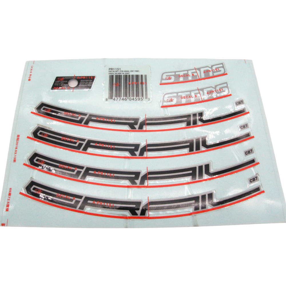 Stan's NoTubes Felgen Sticker ZTR Grail CB7 28 Zoll - Bikers Base